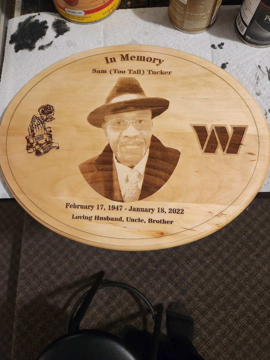 Customized Oval Wood Plaque