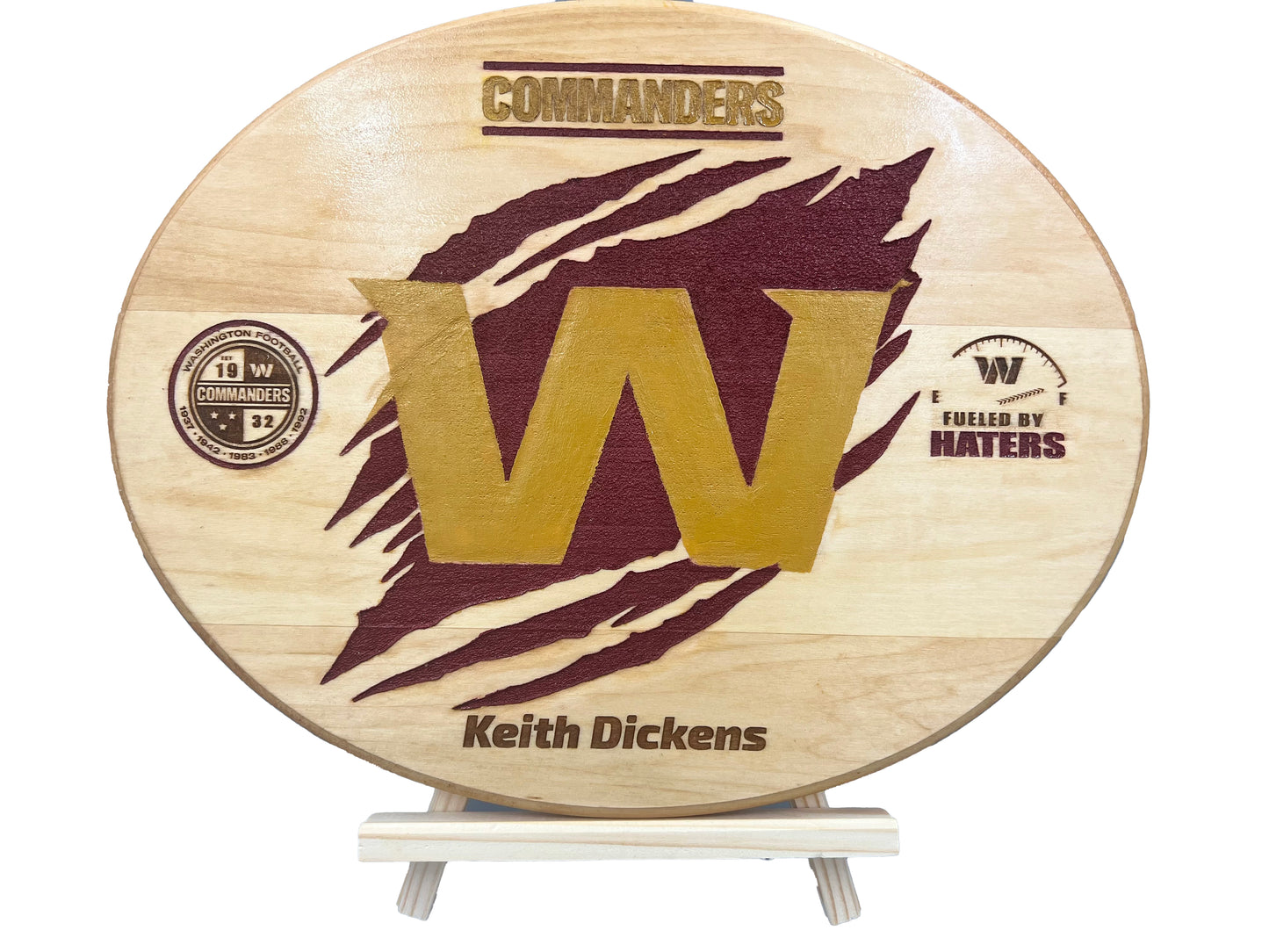 Customized Oval Wood Plaque
