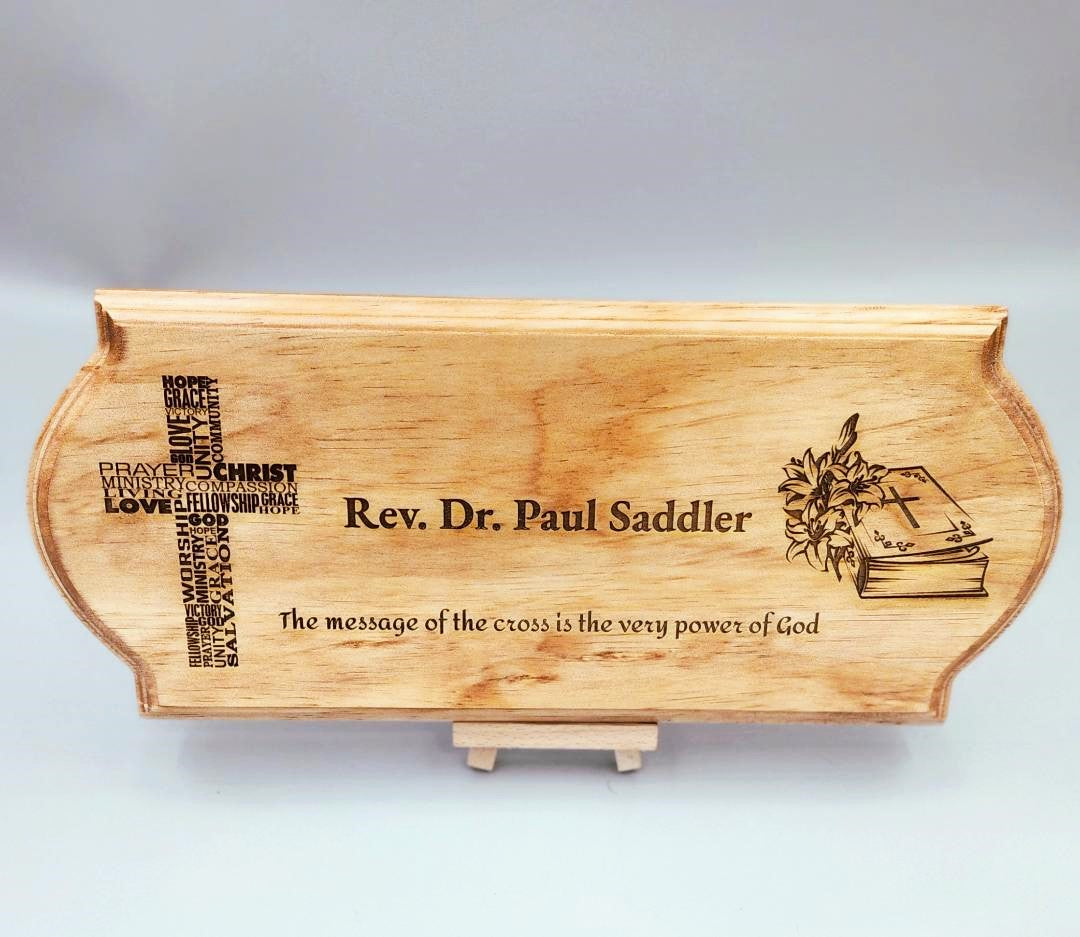 Engraved Name Plaque