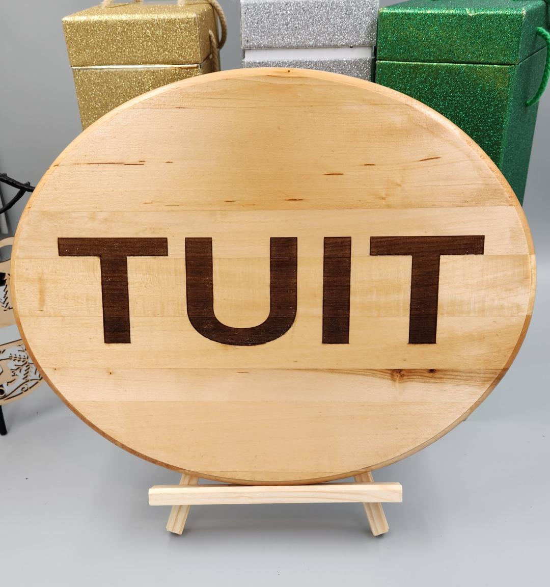Customized Oval Wood Plaque