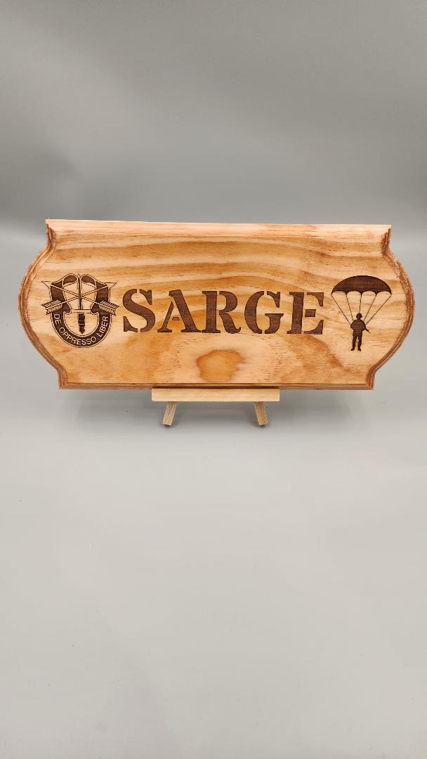 Engraved Name Plaque