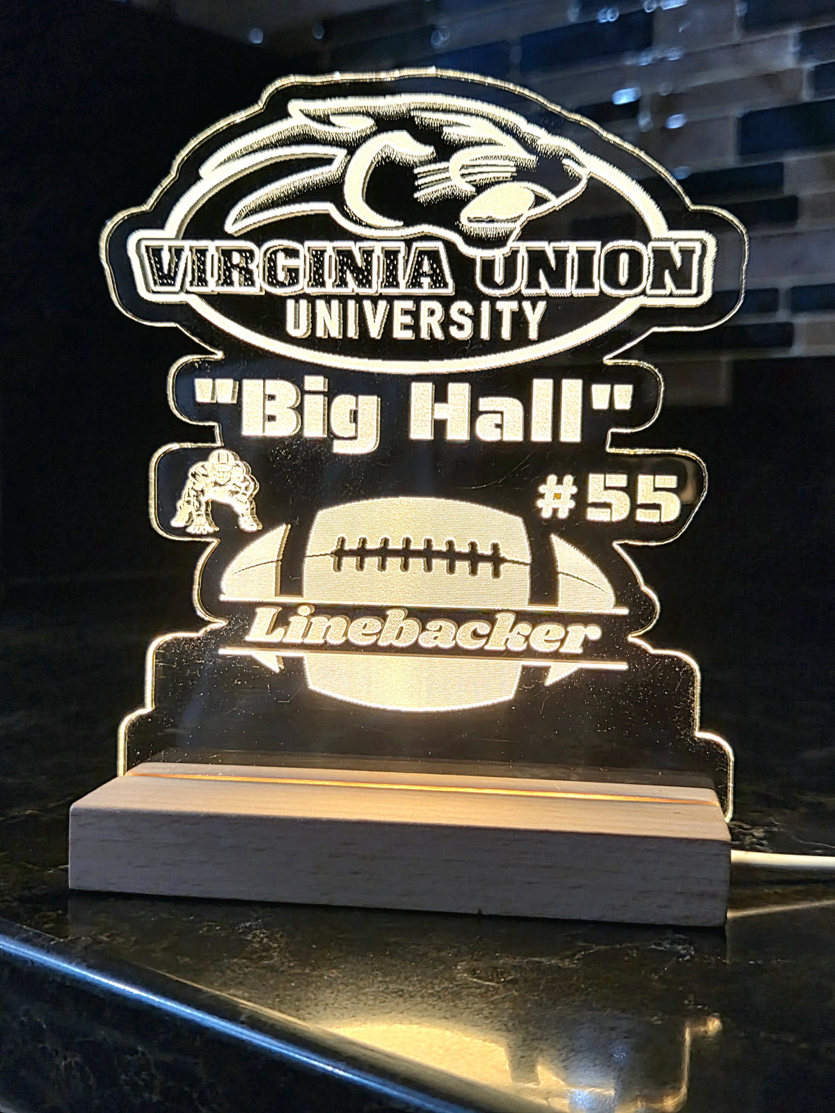 Customized Engraved LED Stand Medium Size 6 x 6