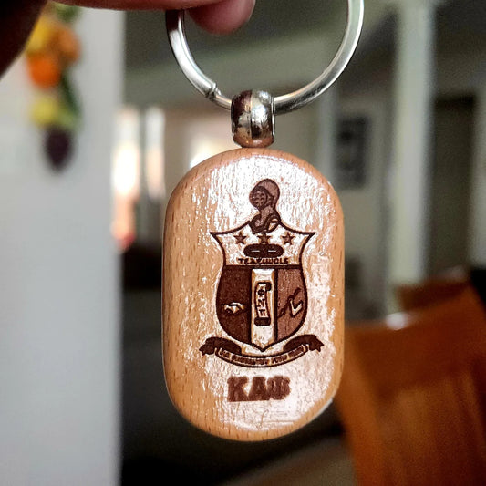 Customized Engraved Wood Keychain